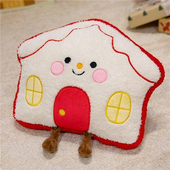 Coussin Homme en Pain d'Épices de Noël & Peluche Arbre Cadeau pour Femmes