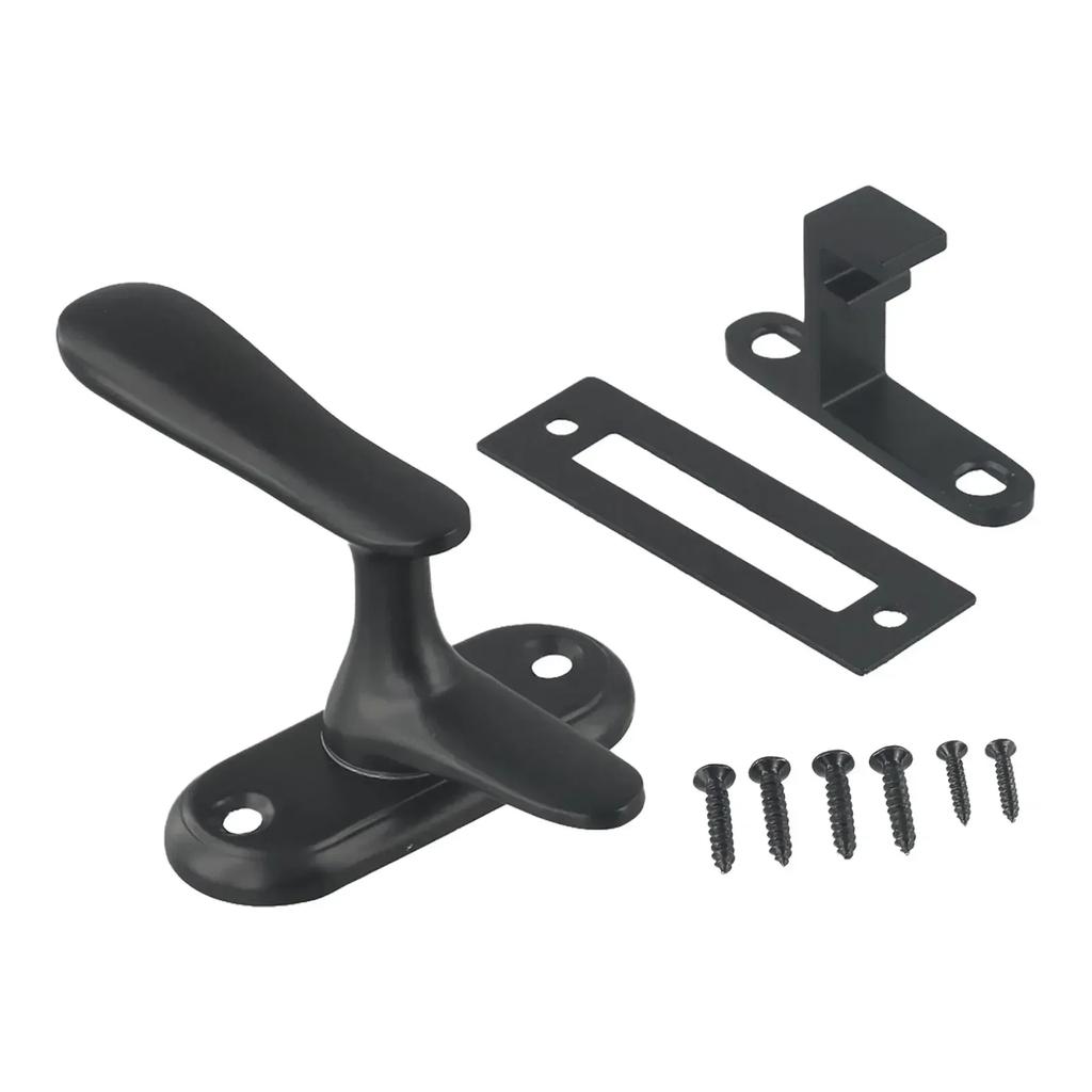 Door Lock Stainless Steel Latch Anti-Theft Lock Door Buckle Wooden Door Latch Bolt  Exposed Installation Handle Latch