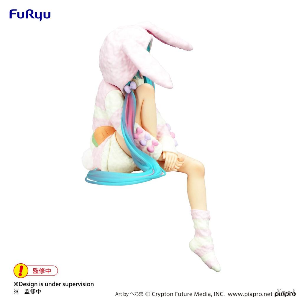15CM Anime HATSUNE MIKU Figure Noodle Stopper Figure Rabbit Ear Pajamas Model Toy Doll Aciton Figure Collection Gift PVC