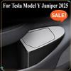 For Tesla Model Y Juniper 2025 Front Door Storage Trash Can Car Door Storage Box Multi Functional Storage Box Car Accessories