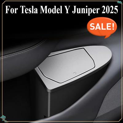 För Tesla Model Y Juniper 2025 Förvaring i framdörr Papperskorg Förvaringslåda för bildörr Multifunktionell förvaringslåda Biltillbehör