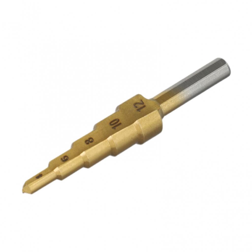 4-32mm/4-20mm/4-12mm Lépcsős Kúpfúró Arany HSS