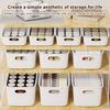 Desktop Storage Box Dormitory Sundries Plastic Cosmetic Storage Box Bathroom Kitchen Sorting Storage Basket Bins