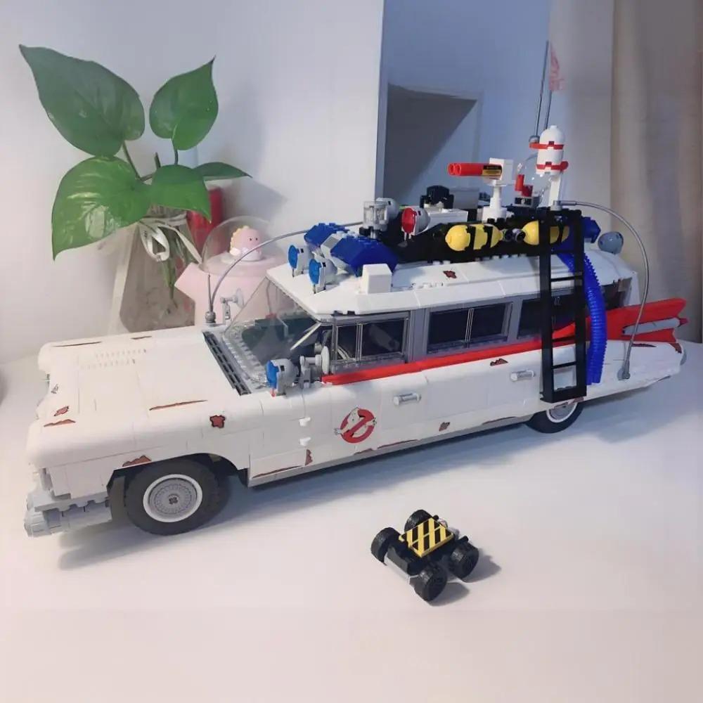NUOVO 2352pz Ghostbusters ECTO-1 Veicolo Creativo 10274 Puzzle di Blocchi da Costruzione Modello Giocattolo Modello Auto Regalo per Vacanze Compleanno Natale