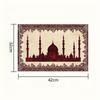 Ramadan Kareen Mubarak Linen Placemats Holiday Party Decor Retro Castle Printed Eid Al-Fitr Dining Table Mats Ramadan Decoration