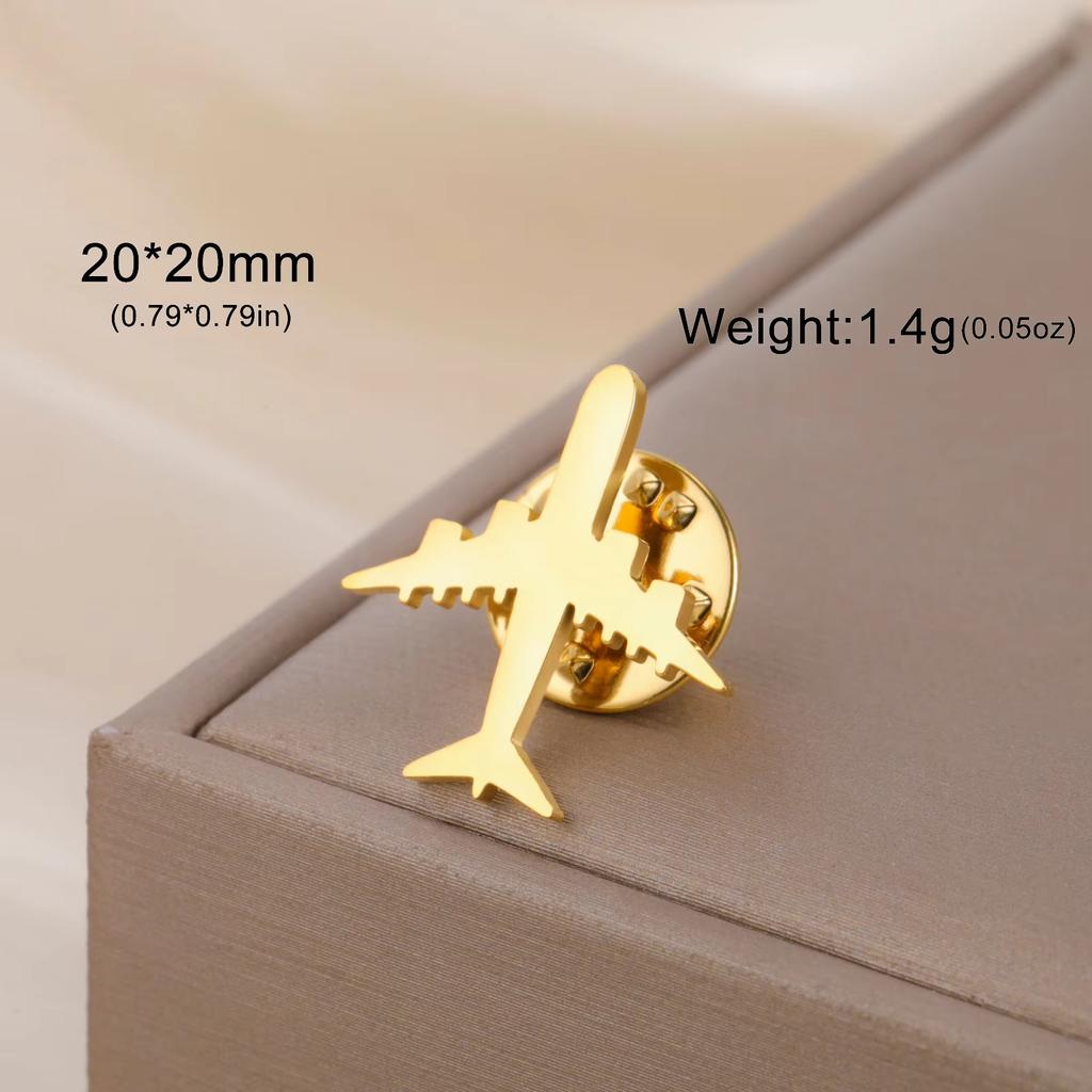 Lucktune Edelstahl Metall Pin Brosche Hexenknoten Flugzeug Ankh Kreuz Lebensbaum Broschen Für Männer Damen Hemd Abzeichen Geschenk