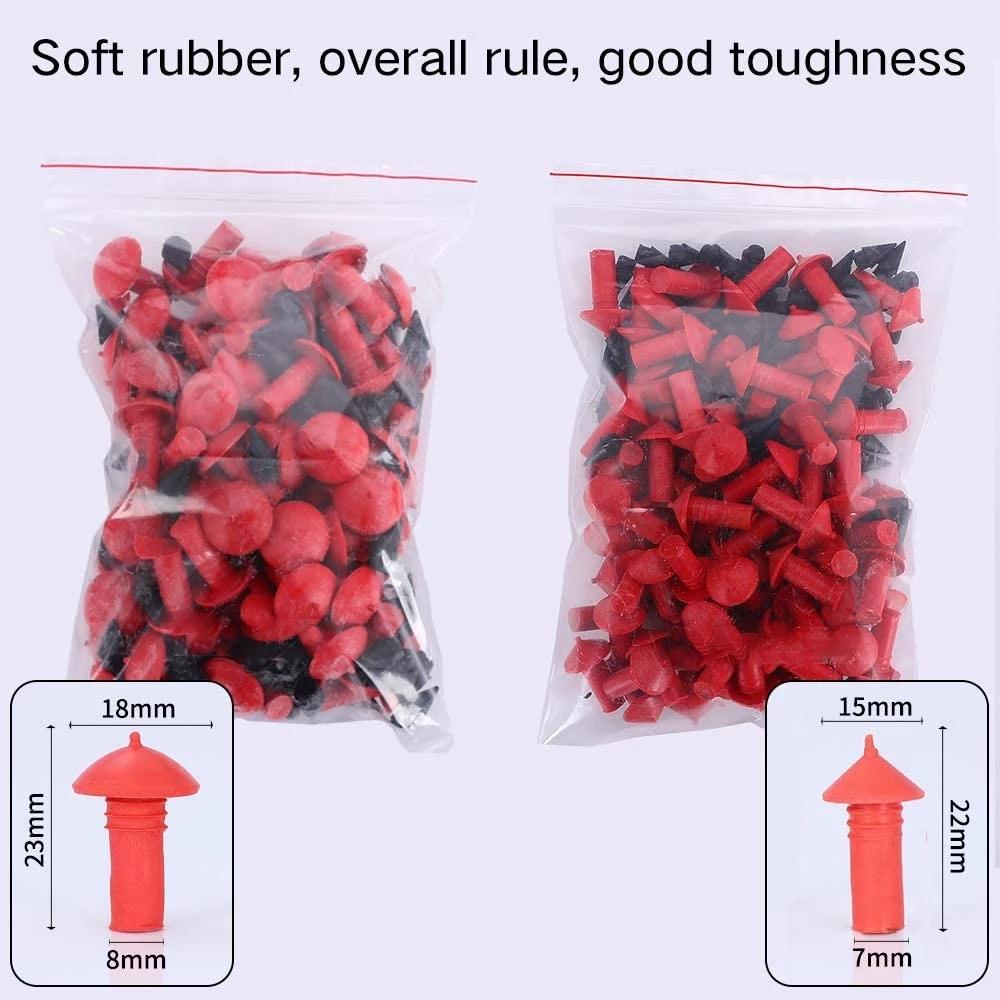 Werkzeugsatz für die Reparatur von schlauchlosen Autorädern mit Vakuumreifen, Vakuum-Reifenreparaturpistolensatz mit Pilzstopfen