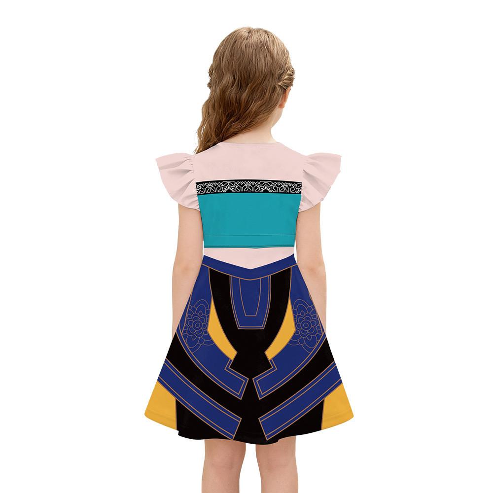 Dětské Dívčí Anime Kreslené 3D Digitálně Tištěné Šaty Halloweenské Cosplay Kostýmy