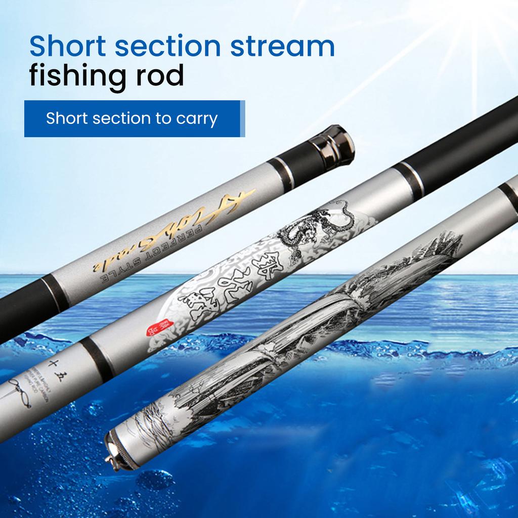 Carbon Stream Angling Rods With Lightweight Rod Body For Lake Fishing Use