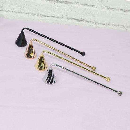 Candle Snuffer with Long Handle Putting Out Candle Wick Flame Extinguishing Tool Candle Extinguisher Accessory Decorative Metal Candle Cover Tool