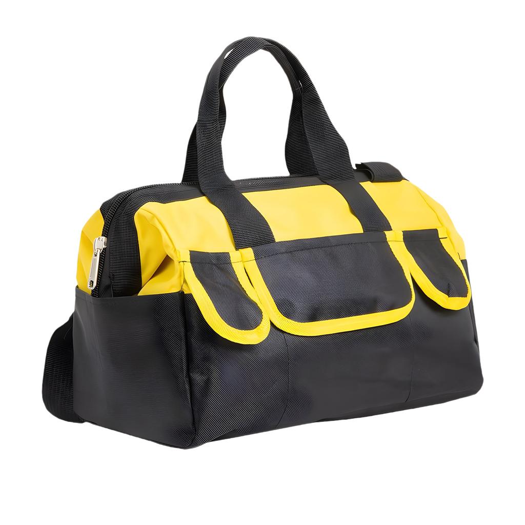 Versatile Tool Carrier Featuring Water Resistant & Convenient Shoulder Strap Multiple Pocket Tool Bag for Home Repairers