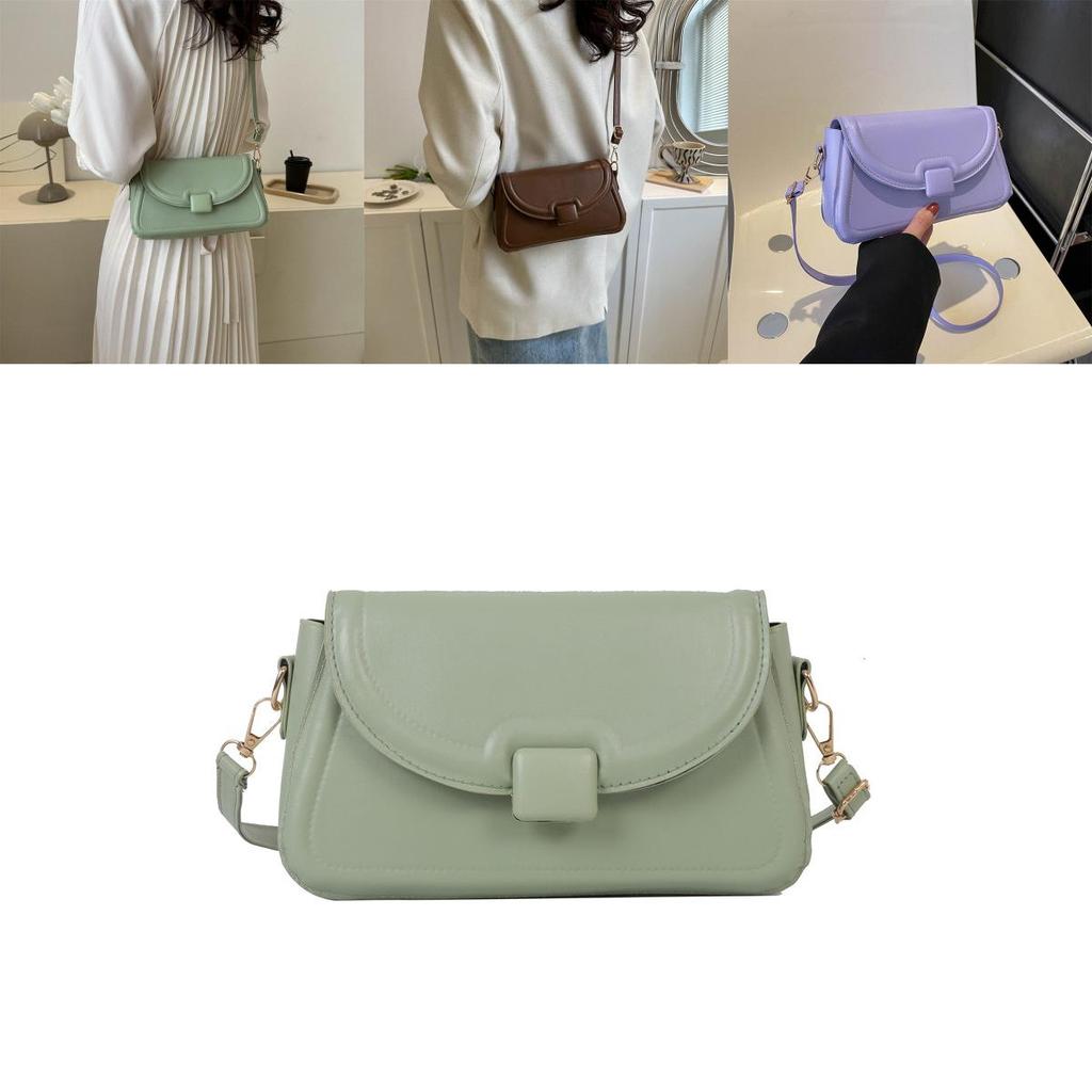 Trendy Small Box Bag For Women 2023 Street Style Fashionable Shoulder Bag Casual Chic Pu Leather Handbag With Magnetic Closure