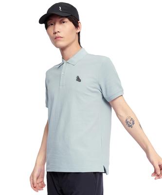 Polo Oficial Aigle Coolmax Manga Corta UV Talla M Camisa de Hombre, Protección, Absorción de Humedad, Secado Rápido, Azul,