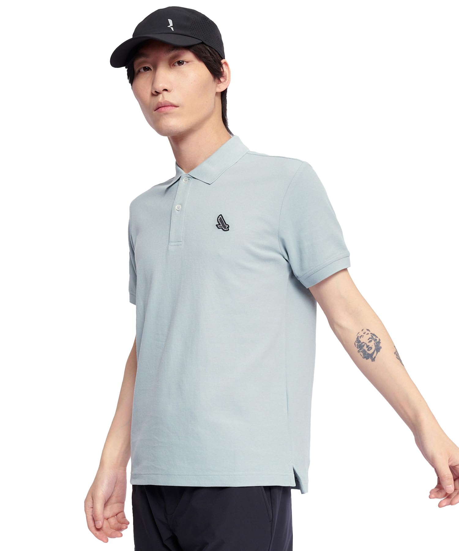 

Официальное поло Aigle Coolmax с коротким рукавом, защита от УФ-лучей, размер M, мужская рубашка, защита, влагоотводящая, быстросохнущая, синяя, синий