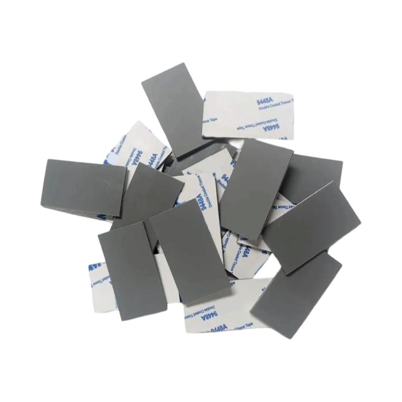 10pcs Silicone Mat for Game Controller Keyboard Mouse Rectangle Feet Pad 2mm Thick Anti Slip Shock Absorption Foot Pad серый