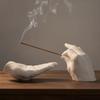 Minimalist Resin Palm Shape Incense Holder Decorative Simulated Palm Shape Stick Ash Catcher Quaint Gesture Ornament Yoga Room