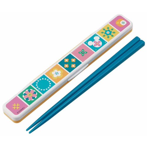 

Skater Chopsticks and Chopstick Case Set, 18cm, Mitsumaru Garden, Disney, Made in Japan, ABC3