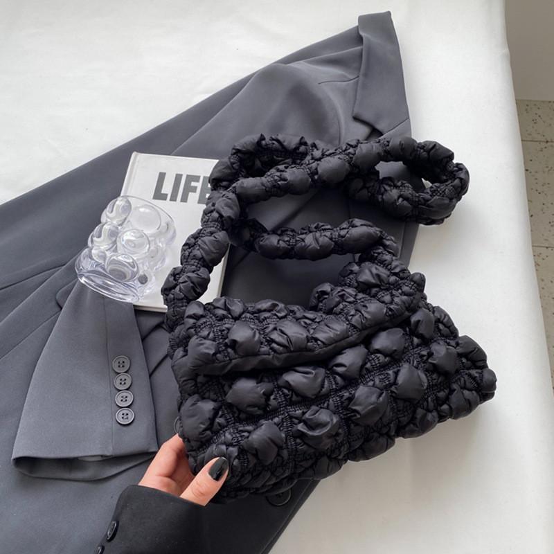 

Chic Casual Shoulder Bag With Unique Design And Spacious Interior For Everyday Use In Multiple Colors Black