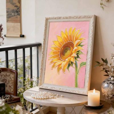 Pearl Painting Kit Sunflower Theme Frameless Handicraft DIY Bedroom Decoration Living Room Wall Art Room Decoration Art Craft Decoration