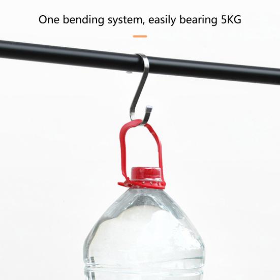 Space Saving Reusable Convenient Strong Load-bearing Stainless Steel S Shaped Storage Rack Hanging Hook