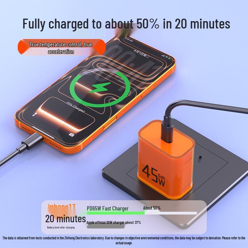 Compatible with Apple 16 Charger, iPhone 15 Fast Charging Cable, 14 Pro Max Phone Plug, 17 Original Small Ice Cube Adapter.