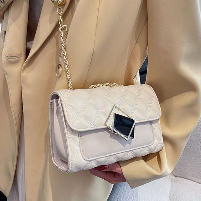 Small Bag Women's Versatile New Fashion Trendy Diamond Chain Bag Shoulder Messenger Bag