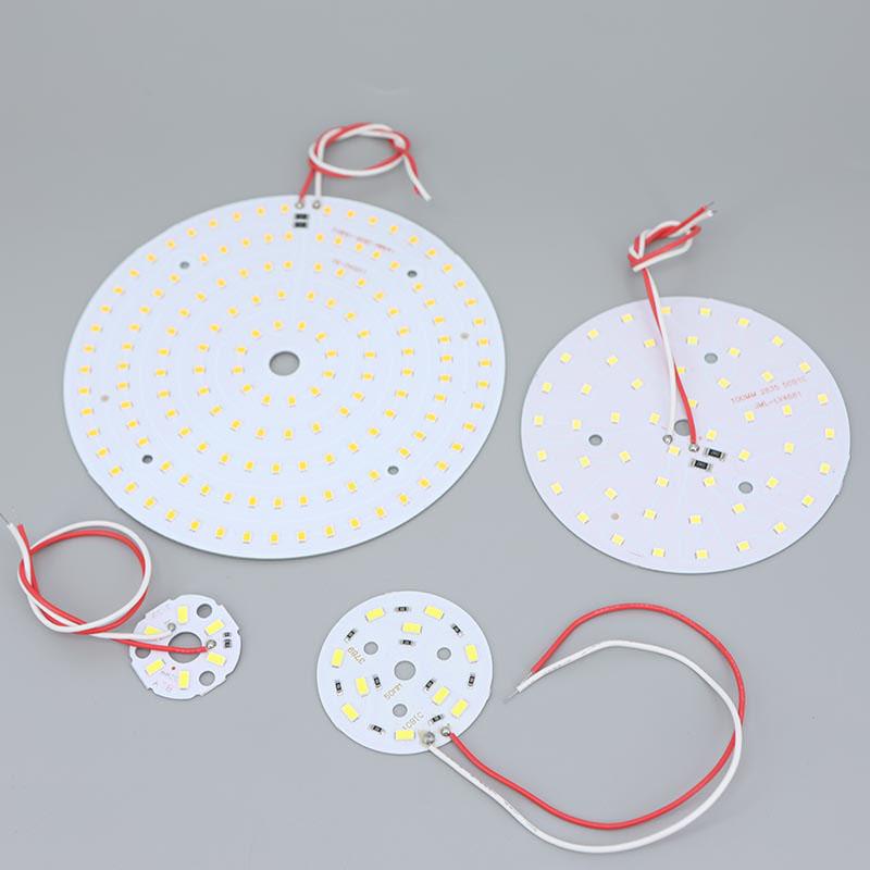 3pcs 5V 3W 5w 10w 30w LED Chip Bead Yellow Warm White Lamp Night Lights Wire Board Bulb Round Transformation Source 32MM 50mm 14mm