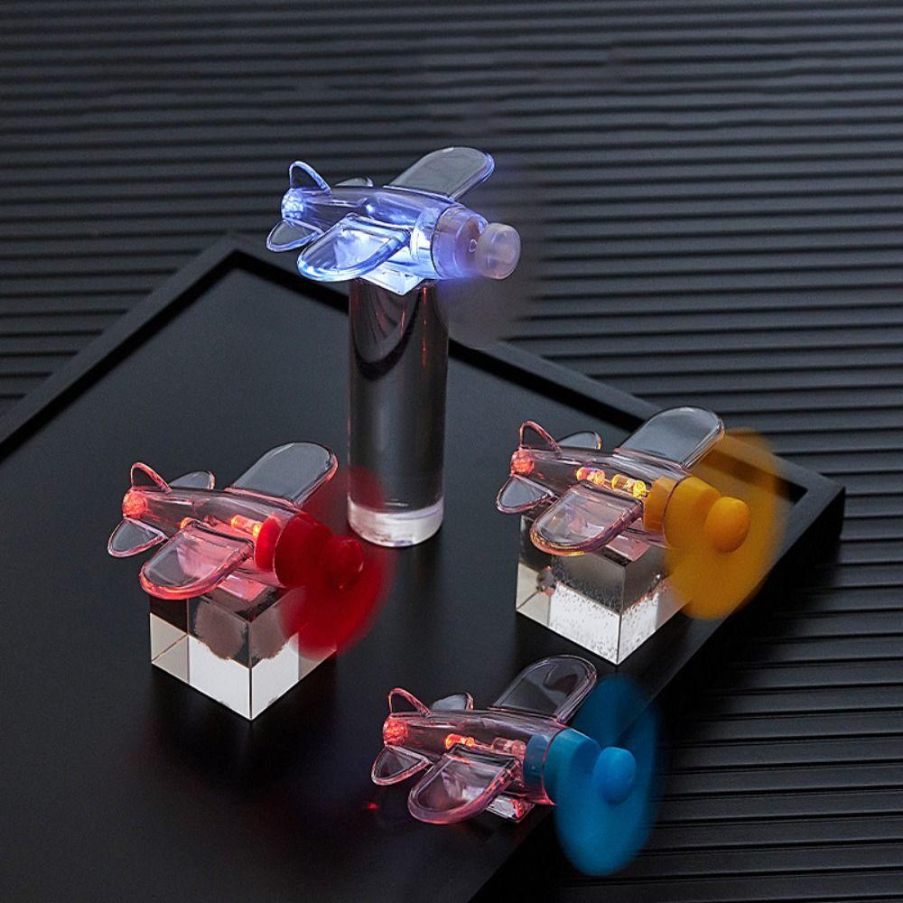 Warning Effect Mini Airplane LED Light Wind Energy Small Aircraft Decoration  Bike Gadgets