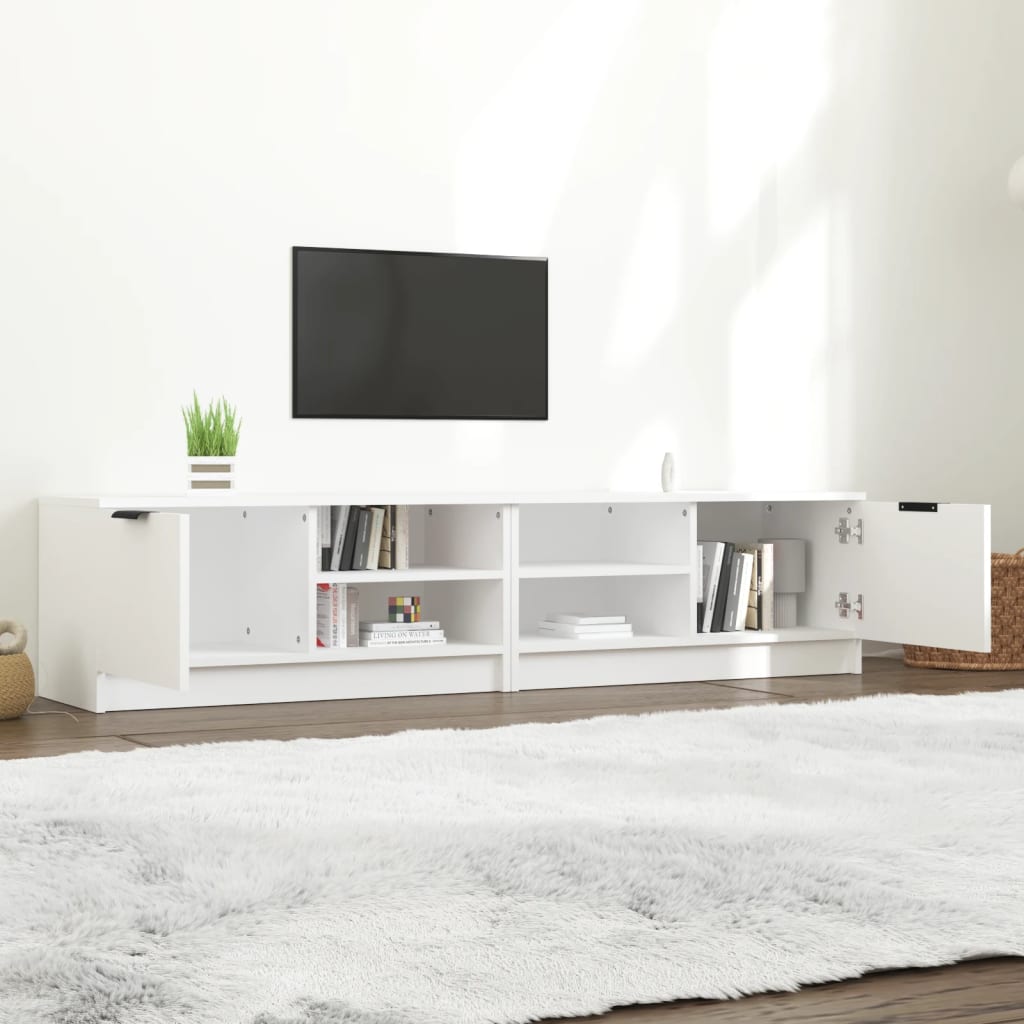 Vidaxl Szafki Pod Tv, 2 Szt., Białe, 80X35X36,5 Cm
