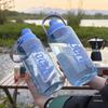 Kunststoff-Fitness-Wasserflasche mit hoher Kapazität und Griff - Hitzebeständig, für Männer und Frauen