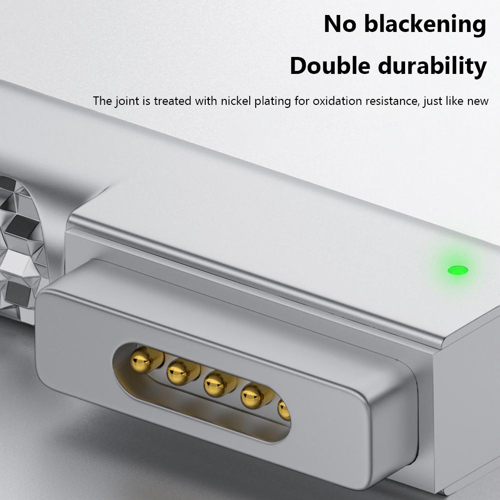 Type C Magnetic USB PD Adapter For Type-C Female to Magsafe 2 USB C Female Fast Charging Magnet Plug Converter for MacBook Pro