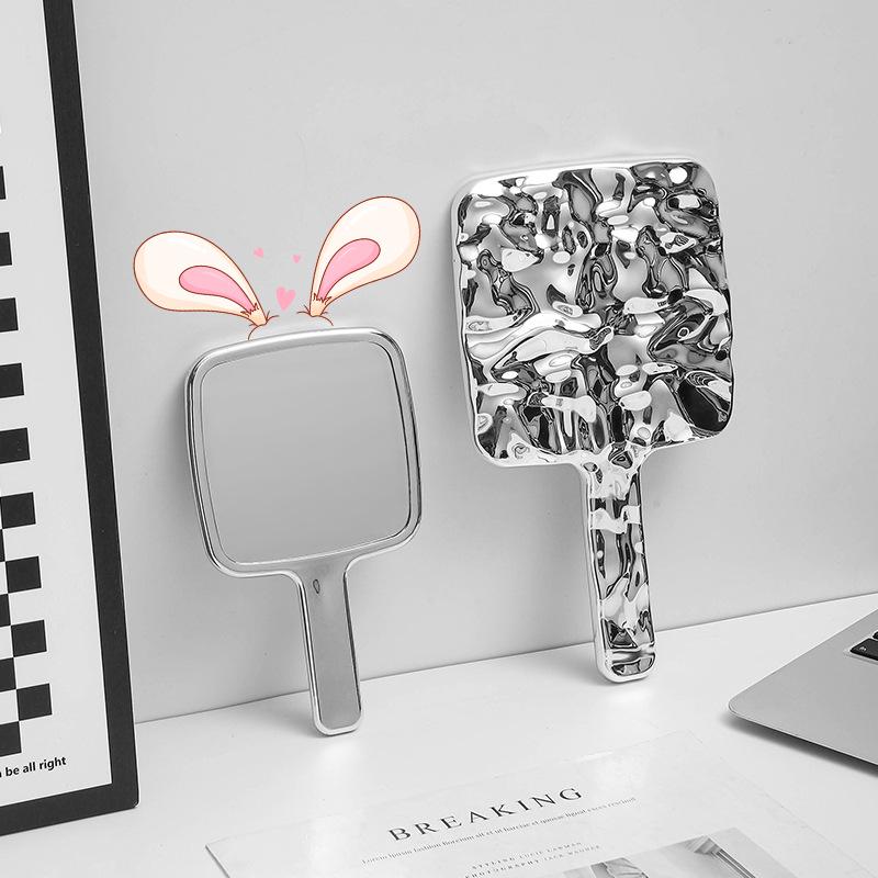 Custom Compact Handheld Makeup Mirror: Portable & Simple Design