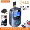 2 In 1 Bluetooth 5.3 Audio Receiver Transmitter LCD Display 3.5mm AUX RCA Stereo Wireless Adapter Mic for TV PC Headphone Car 6