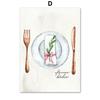 Kitchenware Art Picture Nordic Wall Decor Canvas Painting Cook Knife and Fork Poster Home Dcor No Frame