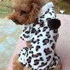 Leopard Pet Puppy Clothes Hoodie Jumpsuit Pajamas Outwear