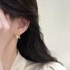 Natural Freshwater Pearl Earrings for Women, Delicate Three-dimensional Bow with Micro Inlaid Zircon, Sweet and Cute Pearl Earrings