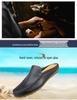 Men's Genuine Leather Closed-Toe Sandals - Breathable Summer Thong Shoes