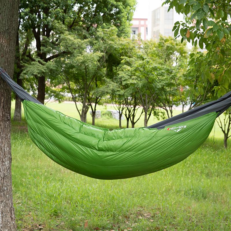 

Kamperbox Down Quilt Underquilt Sleeping Bag Down Hammock Underquilt Down Camping Quilt Sleeping Bag Tourism світло-зелений колір