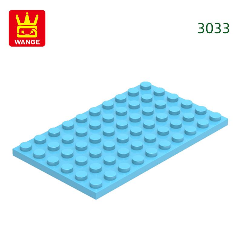 12Pcs/Lot 3033 6x10 Basic Plate Builidng Bricks Moc Parts Works With featuring Blocks DO IT YOURSELF Children's Assembly Playthings Gift Idea Box