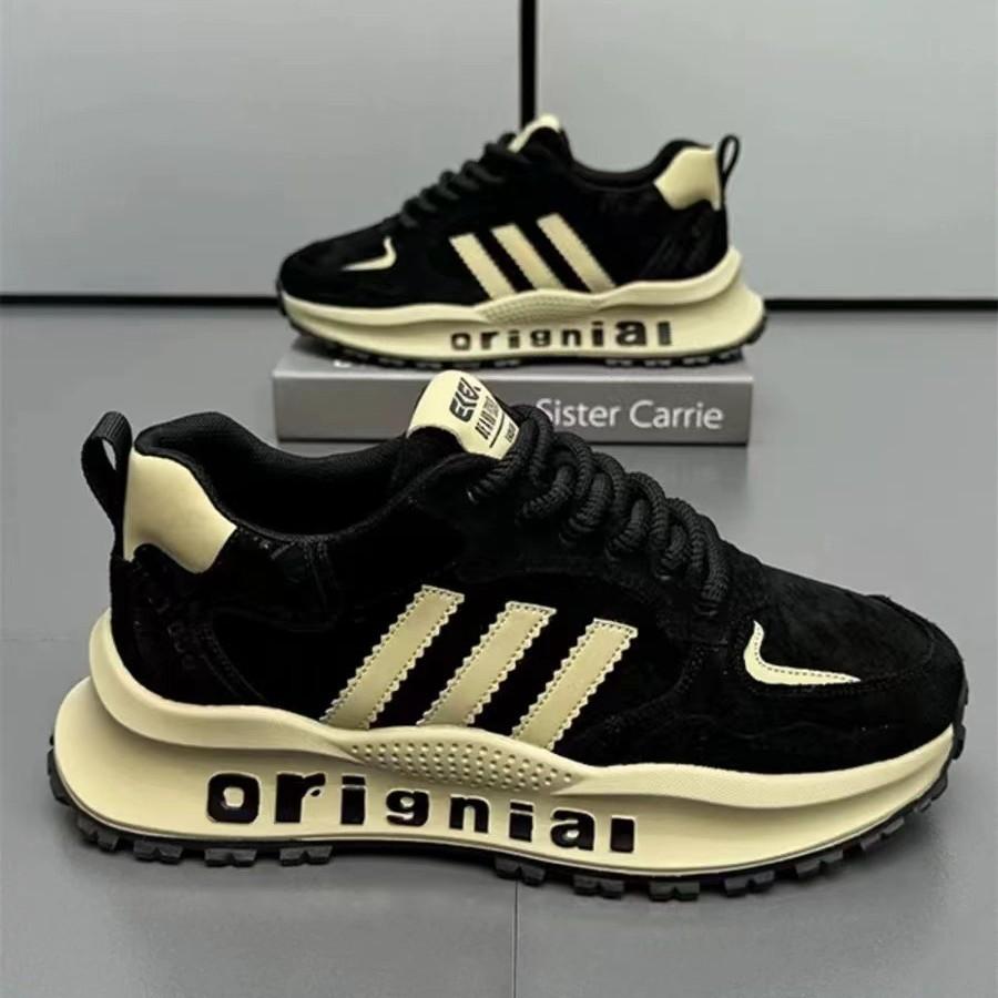 European Station Men's Shoes 2025 New Trendy Brand Retro Three-bar Dad Shoes Street Fashion Mature Ruffian Handsome Sports Shoes