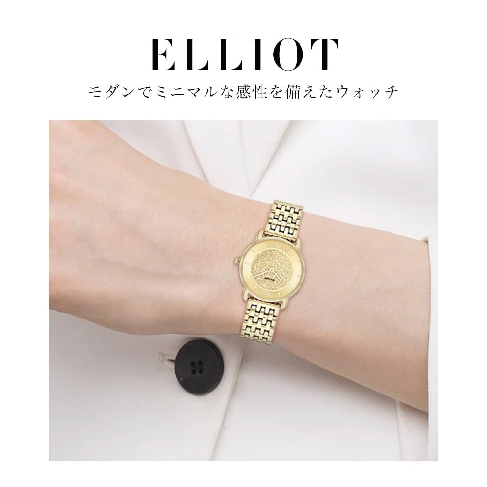 Watch ELLIOT Gold Dial Stainless Steel Bracelet 14504370 [Coach][Authorized Import] Women's