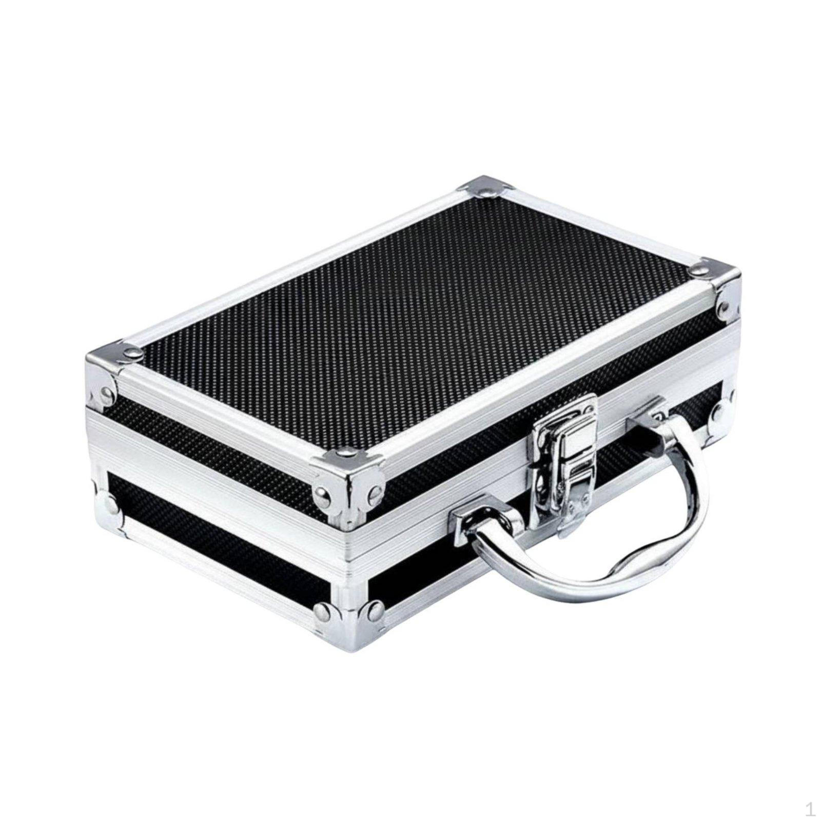 Aluminum Tool Case Lockable Latch Locking Large Capacity Portable Equipment Briefcase