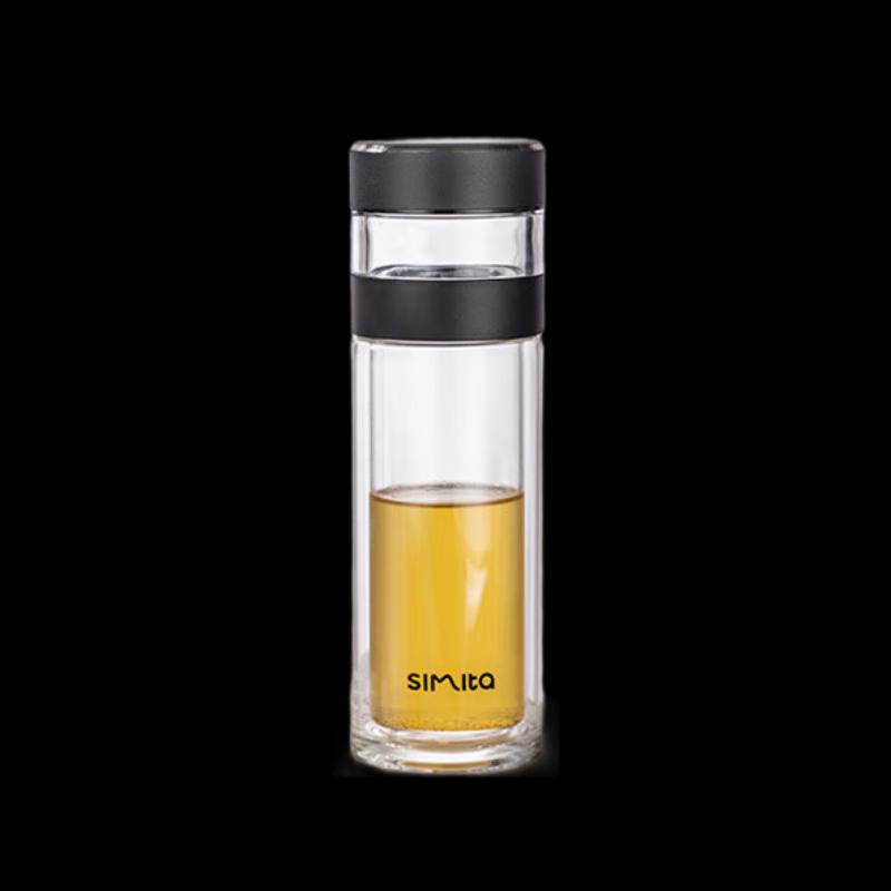 Schmidt Double-Wall Borosilicate Glass Tea Infuser Bottle 350ml