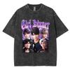 Funny Girl Dinner Caleb Graphic Tee Shirt Love and Deepspace Novelty Cotton T Shirts Fashion High Quality Vintage Washed Women T-Shirt