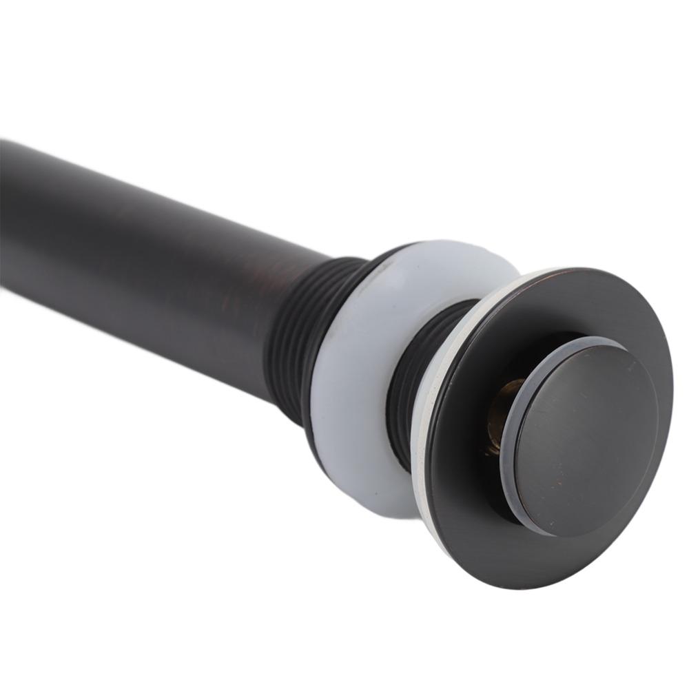 Stainless Steel Drain Stopper Push Bounce Basin Sink Drain Kitchen Sink Drain  For Vessel Sink