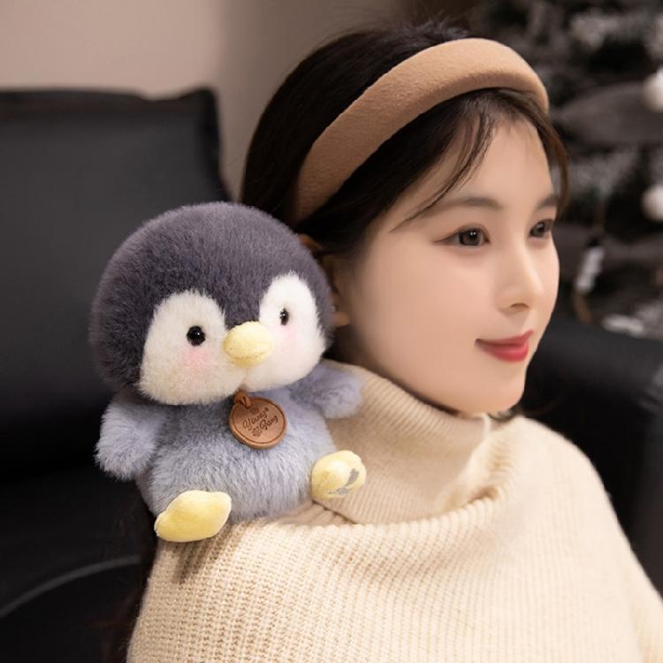 Furry Panda Plush Dolls Animal Kitten Toy Furry Stuffed Toy Cuddle Toy for Birthday Christmas Gifts