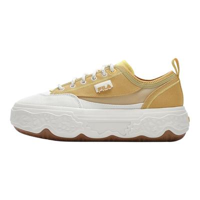 Taş Kalın Taban Çok Yönlü Dayanıklı Alçak Üst Kanvas Ayakkabı Kadın Sneaker Altın-Kayısı-Sarı F12W421301FGJ