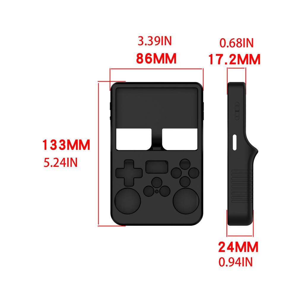 Handheld Gaming Machine Silicone Guard Silicone Protective Cover Prevents Scratches & Damage Simple Installs for R36S