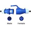 Travel Friendly Electric Vehicle Charging Adapter Coupler 32A, 7KW, Overheat Protections for Efficient Energy Transfer