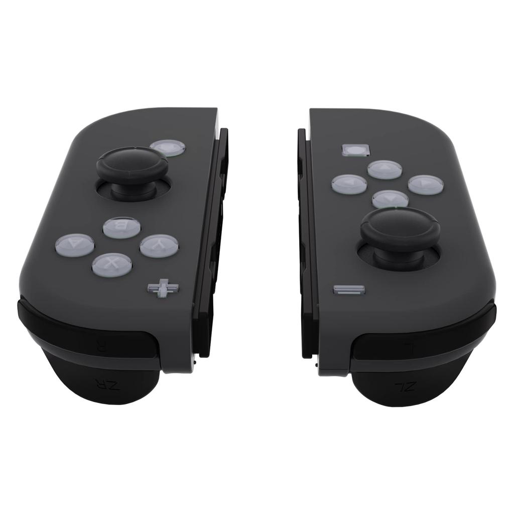eXtremeRate Controller Jelly Action Face Buttons for Switch Switch OLED Symbols New Hope Gray Joy-Con ABXY, Direction, Home, Capture, + & - Buttons, &